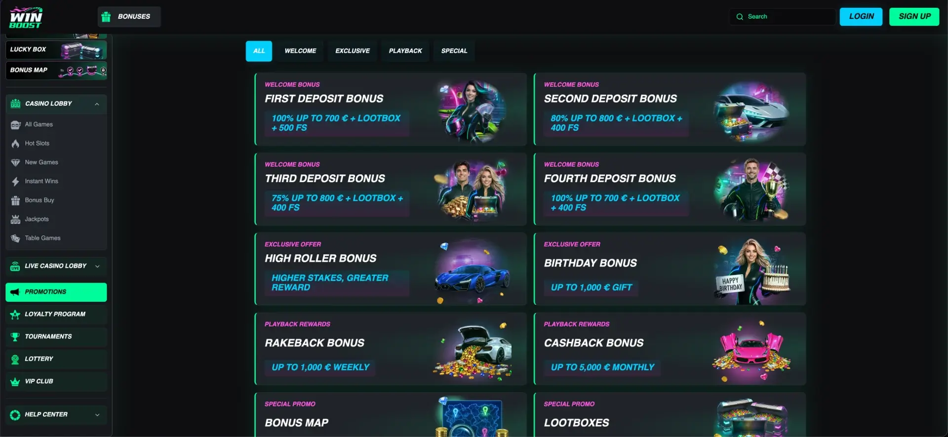 WinBoost Bonus at WinBoost